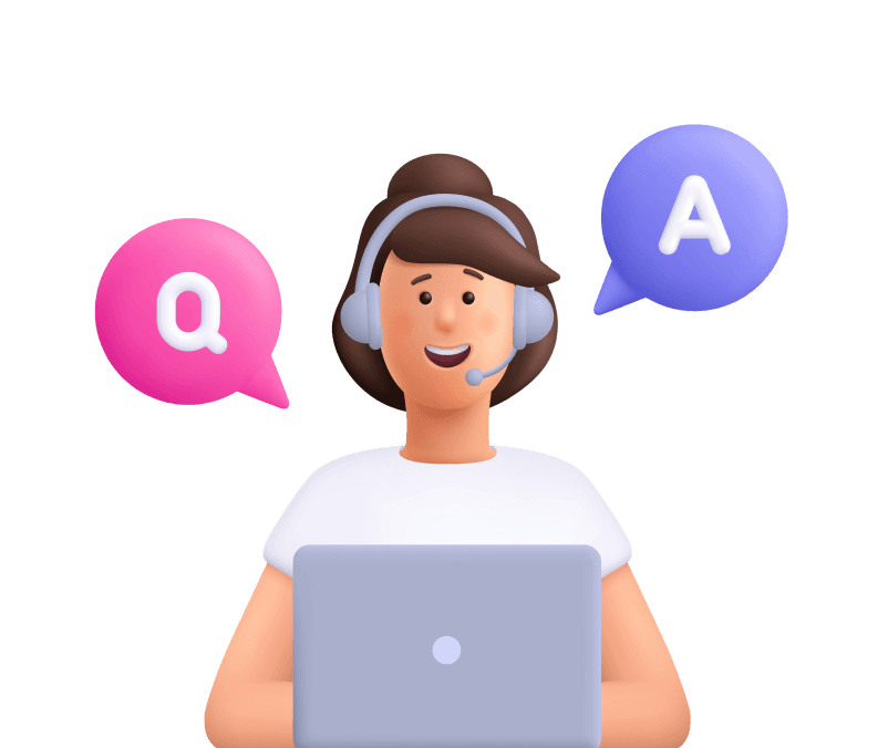 answering service woman 3d