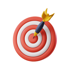 Target icon representing quick results
