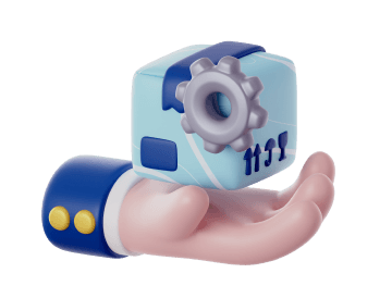 3D illustration of a mechanical arm symbolizing professional services